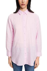Hemd aus Baumwolle-Leinen-Mix pink