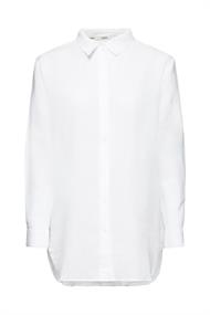 Hemd aus Baumwolle-Leinen-Mix white