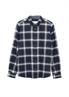 Hemd blau|mehrfarbig
