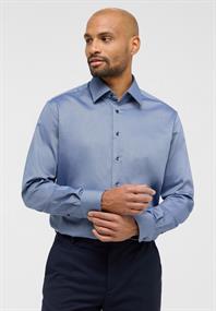 Hemd Dobbydesign Langarm denim