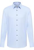 Hemd Dobbydesign Langarm hellblau