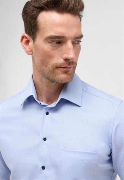 Hemd Hahnentritt Kurzarm hellblau