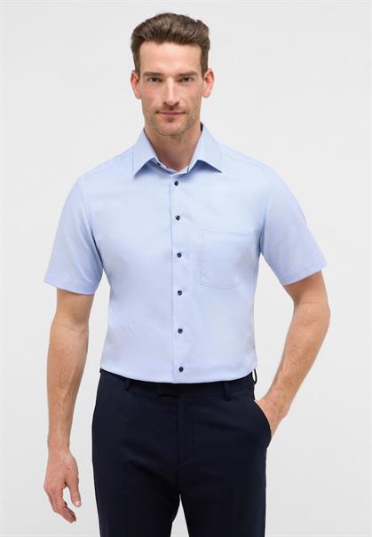 Hemd Hahnentritt Kurzarm hellblau