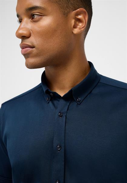 Hemd Jersey Kurzarm dunkelblau