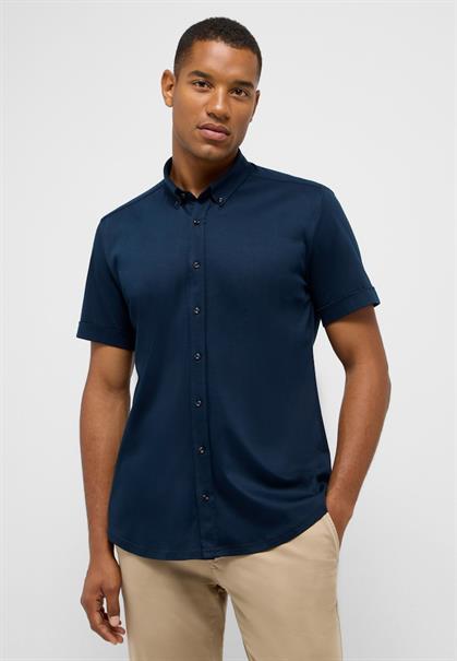 Hemd Jersey Kurzarm dunkelblau