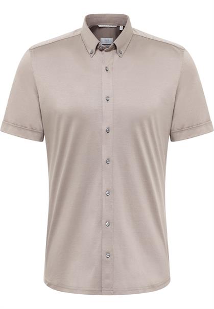 Hemd Jersey Kurzarm hellgrau