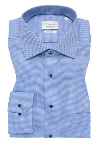 Hemd Langarm blau