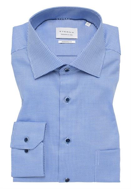 Hemd Langarm blau