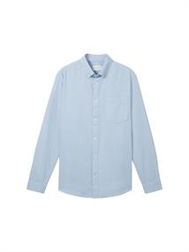 Hemd mit Brusttasche light blue chambray