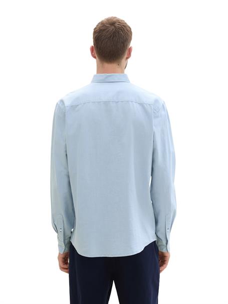 Hemd mit Brusttasche light blue chambray