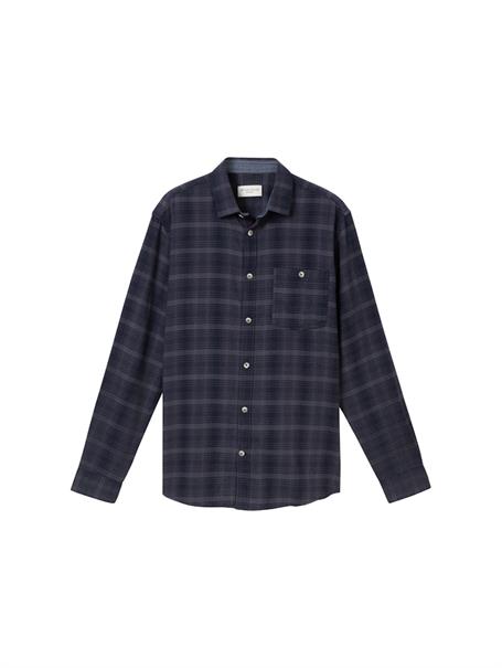 Hemd mit Karomuster navy tonal check