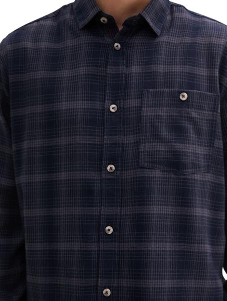 Hemd mit Karomuster navy tonal check