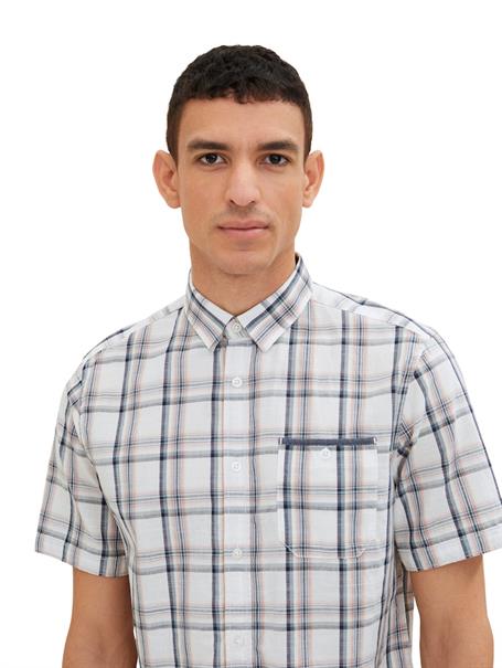 Hemd mit Karomuster off white colorful check