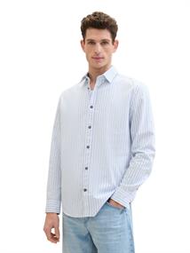 Hemd mit Streifenmuster blue white dobby stripe