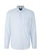 Hemd mit Struktur light blue white structure