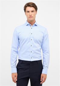 Hemd Natté Langarm hellblau