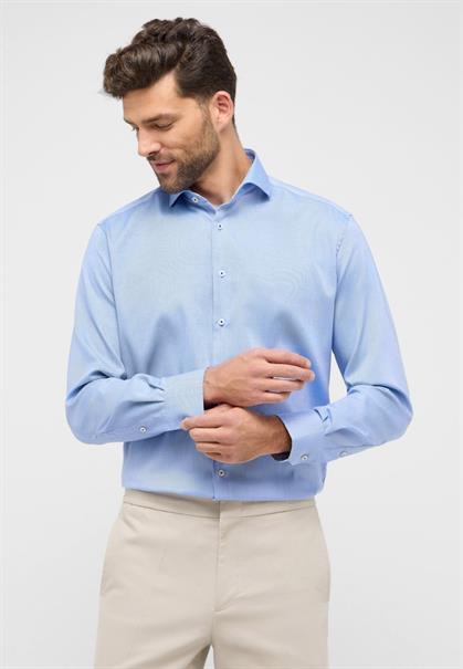 Hemd Oxford Langarm blau