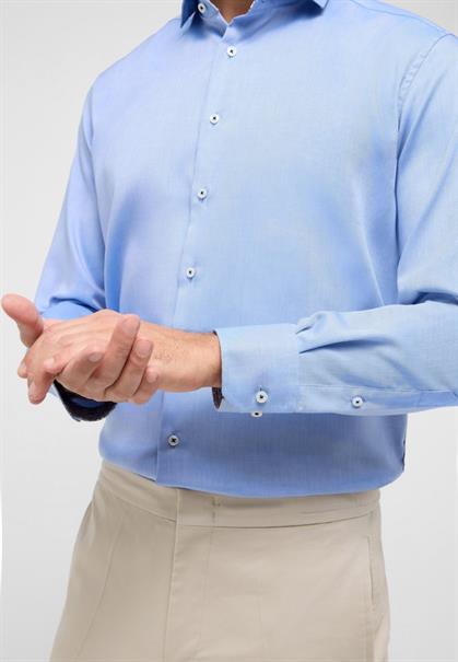 Hemd Oxford Langarm blau