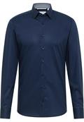 Hemd Popeline Langarm navy