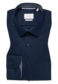 Hemd Popeline Langarm navy