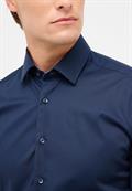 Hemd Popeline Langarm navy