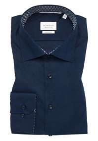 Hemd Popeline Langarm navy
