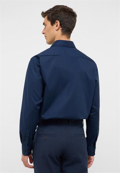 Hemd Popeline Langarm navy