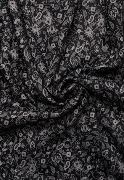 Hemd Satingewebe Langarm anthrazit