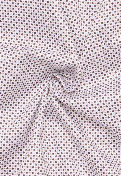 Hemd Satingewebe Langarm braun