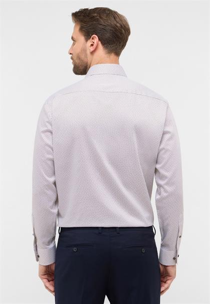 Hemd Satingewebe Langarm braun