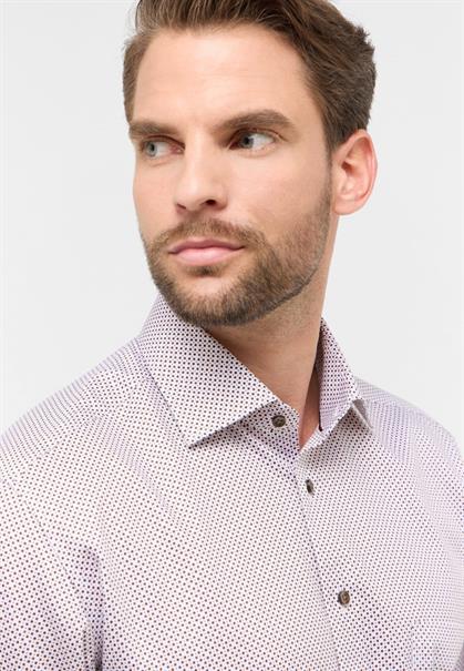 Hemd Satingewebe Langarm braun