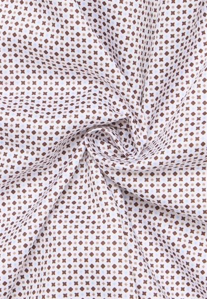 Hemd Satingewebe Langarm braun