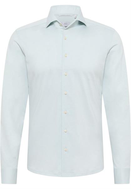 Hemd Single-Jersey Langarm grün