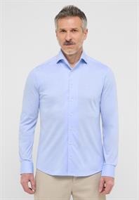 Hemd Single-Jersey Langarm hellblau