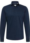 Hemd Single-Jersey Langarm navy
