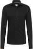 Hemd Single-Jersey Langarm schwarz
