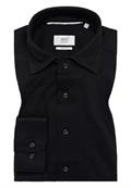 Hemd Single-Jersey Langarm schwarz