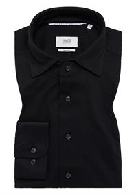 Hemd Single-Jersey Langarm schwarz