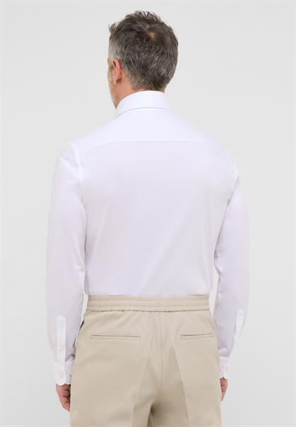 Hemd Single-Jersey Langarm weiß