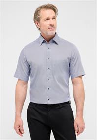 Hemd Twill Kurzarm blau