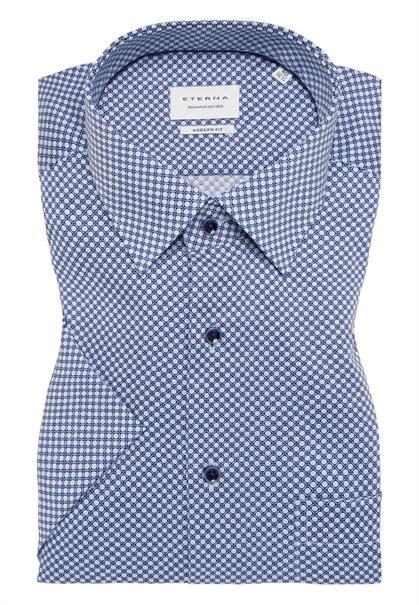 Hemd Twill Kurzarm blau
