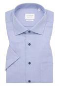 Hemd Twill Kurzarm mittelblau