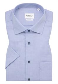 Hemd Twill Kurzarm mittelblau