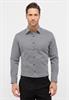 Hemd Twill Langarm anthrazit