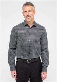 Hemd Twill Langarm anthrazit