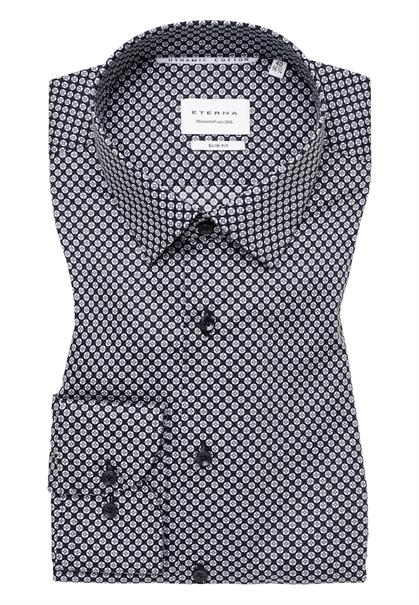 Hemd Twill Langarm anthrazit