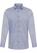 Hemd Twill Langarm blau