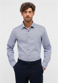 Hemd Twill Langarm blau