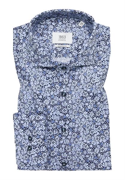 Hemd Twill Langarm blau