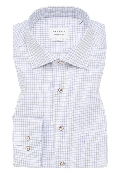 Hemd Twill Langarm blau